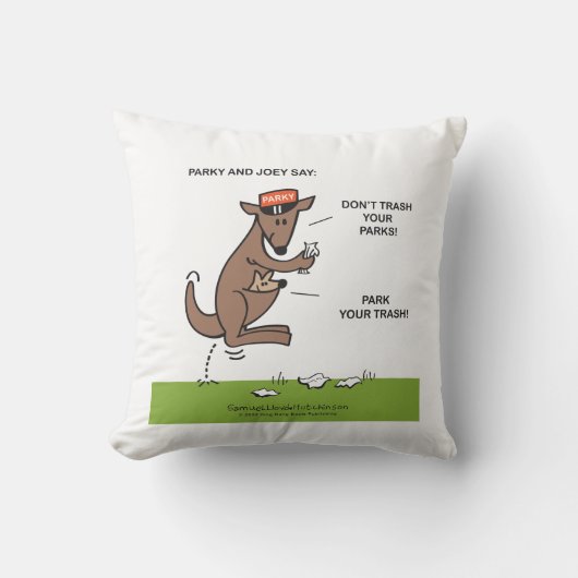 Parky及びJoeyの枕 クッション (正面)