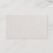 PARLクリーム色の白いテクスチャ背景テンプレート 名刺 (裏面)