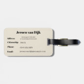 Parlamient building - Budapest  ラゲッジタグ (裏面横)