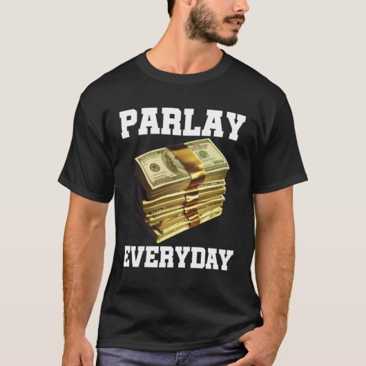 Parlay Betting Sports Gambling Odds DFS Over Under Tシャツ (正面)