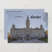 Parliament Building of Quebec in Quebec Canada ポストカード (正面/裏面)