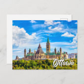 Parliament Hill, Ottawa, Ontario, Canada ポストカード (正面/裏面)