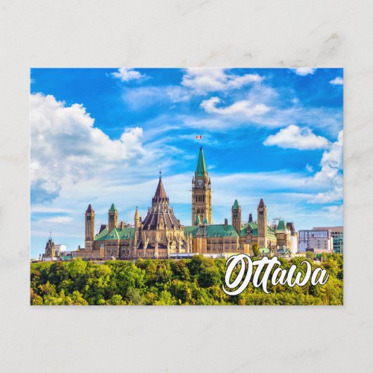 Parliament Hill, Ottawa, Ontario, Canada ポストカード (正面)