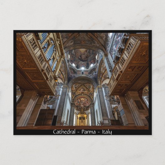 Parma Cathedral de Parma,イタリアのはがき ポストカード (正面)