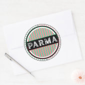 Parma City Pride Emblem – Italian Identity ラウンドシール (封筒)