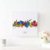       Parma Italy Skyline スクエア壁時計 (ホーム)