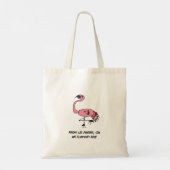 Parmi les pigeons, sois un flamant rose - Sac トートバッグ (裏面)