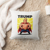 Parodic Superhero Trump Caricature クッション (ブランケット)