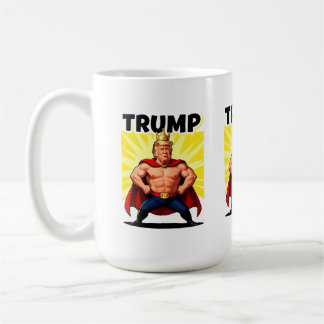 Parodic Superhero Trump Caricature コーヒーマグカップ