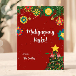 Parol Maligayang Pasko Filipino Christmas Card シーズンカード