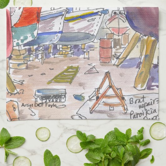 Parosギリシャ キッチンタオル (折り畳み)