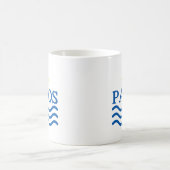 PAROSギリシャ、太陽の波 コーヒーマグカップ (中央)