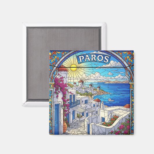 Paros Greece Islands Travel マグネット (正面/裏面)