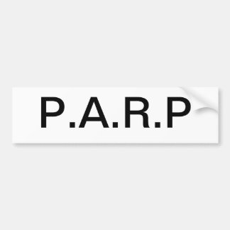 Parpのバンパーステッカー バンパーステッカー