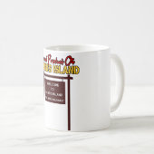 "Parrisの島" 11ozへの歓迎。 クラシックで白いマグ コーヒーマグカップ (正面右)