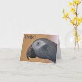 Parrotノートカード カード (黄色い花)