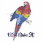 Parrotメールボックスステッカー シール (正面)