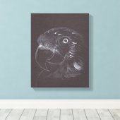 Parrot -オリジナルスケッチ- Canvas Print キャンバスプリント (インサイチュ (ウッドフロア))