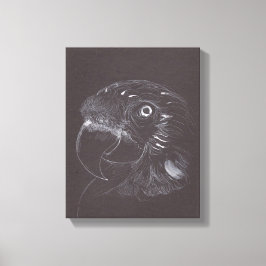 Parrot -オリジナルスケッチ- Canvas Print キャンバスプリント