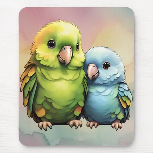Parrot_デザイン.no.1- by Maayaプリント, マウスパッド (正面)