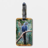 Parrot 1荷物タグオプション ラゲッジタグ (裏面縦)