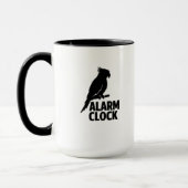Parrot Alarm Clock Funny Pet Owner Mug マグカップ (左)