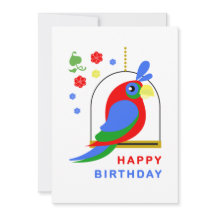 Parrot and Flowers