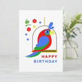 Parrot and Flowers カード (スタンド正面)
