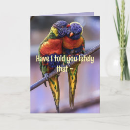 PARROT ANNIVERSARY/LOVE CARD サンキューカード