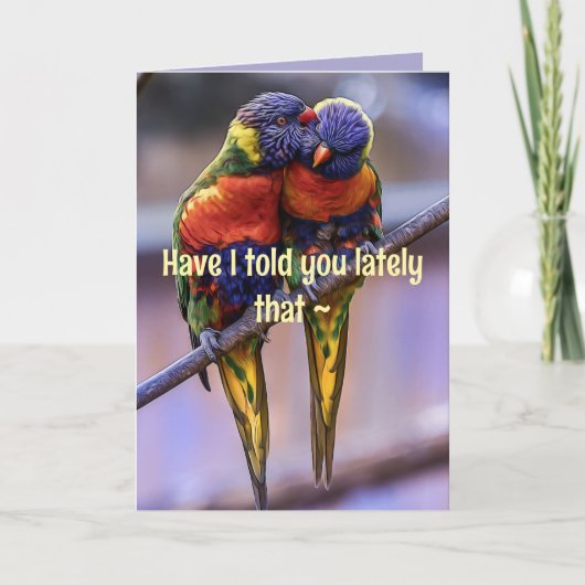 PARROT ANNIVERSARY/LOVE CARD サンキューカード (正面)