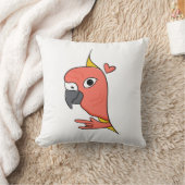 Parrot ASL I Love You – ろう文化デザイン クッション (ブランケット)