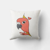 Parrot ASL I Love You – ろう文化デザイン クッション (裏面)