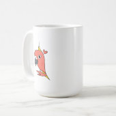 Parrot ASL I Love You – ろう文化デザイン コーヒーマグカップ (正面左)