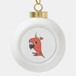 Parrot ASL I Love You – ろう文化デザイン セラミックボールオーナメント