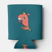 Parrot ASL I Love You – ろう文化デザイン 缶クーラー (裏面)