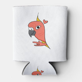 Parrot ASL I Love You – ろう文化デザイン 缶クーラー