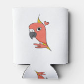 Parrot ASL I Love You – ろう文化デザイン 缶クーラー (裏面)