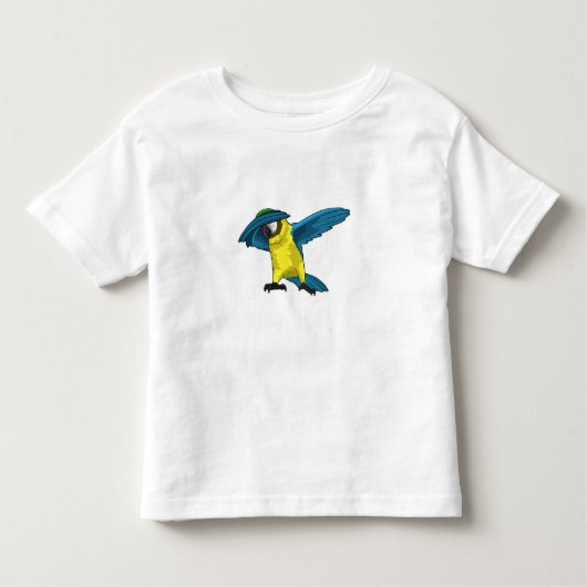 Parrot at Hip Hop Dance Dab トドラーTシャツ (正面)