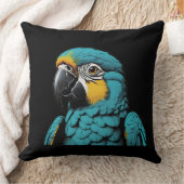 Parrot Bird Design Throw Pillow クッション (ブランケット)
