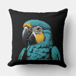 Parrot Bird Design Throw Pillow クッション