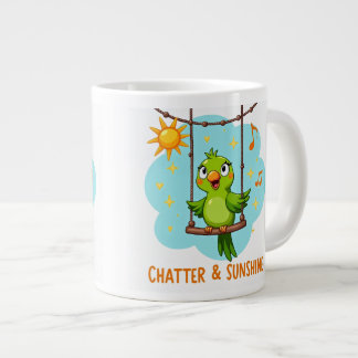Parrot Chatter & Sunshine Laughter ジャンボコーヒーマグカップ
