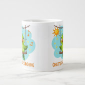 Parrot Chatter & Sunshine Laughter ジャンボコーヒーマグカップ (正面)