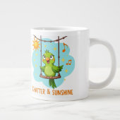 Parrot Chatter & Sunshine Laughter ジャンボコーヒーマグカップ (右)