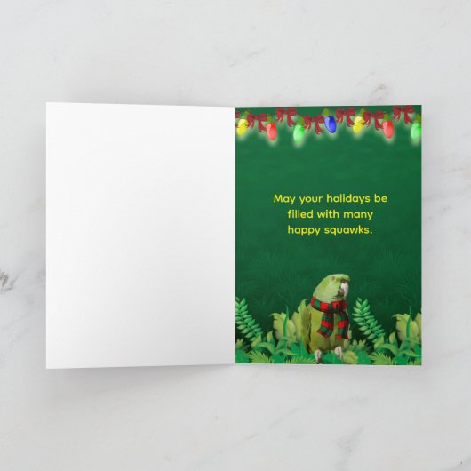 Parrot Christmas Card カード (内部)