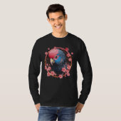 Parrot Church Blossoms - Art Animal Parrot Tシャツ (正面フル)