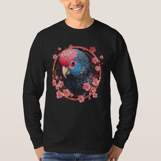 Parrot Church Blossoms - Art Animal Parrot Tシャツ (正面)