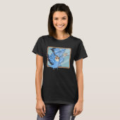 Parrot & Dragon Reflection Iピーチフェイスブルーラブ Tシャツ (正面フル)