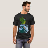 Parrot & Dragon Reflection Iピーチフロンテドコンア Tシャツ (正面フル)