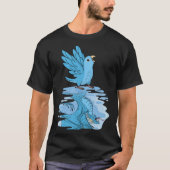 Parrot & Dragon Reflection I Blue Parrotlet Tシャツ (正面)