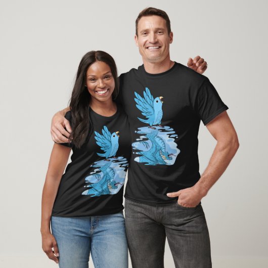 Parrot & Dragon Reflection I Blue Parrotlet Tシャツ (ユニセックス)